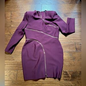 Karen Millen Mini Dress - Bandage Knit Zip